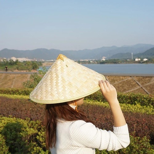 Chinese straw bamboo sun - chinese, straw-bamboo